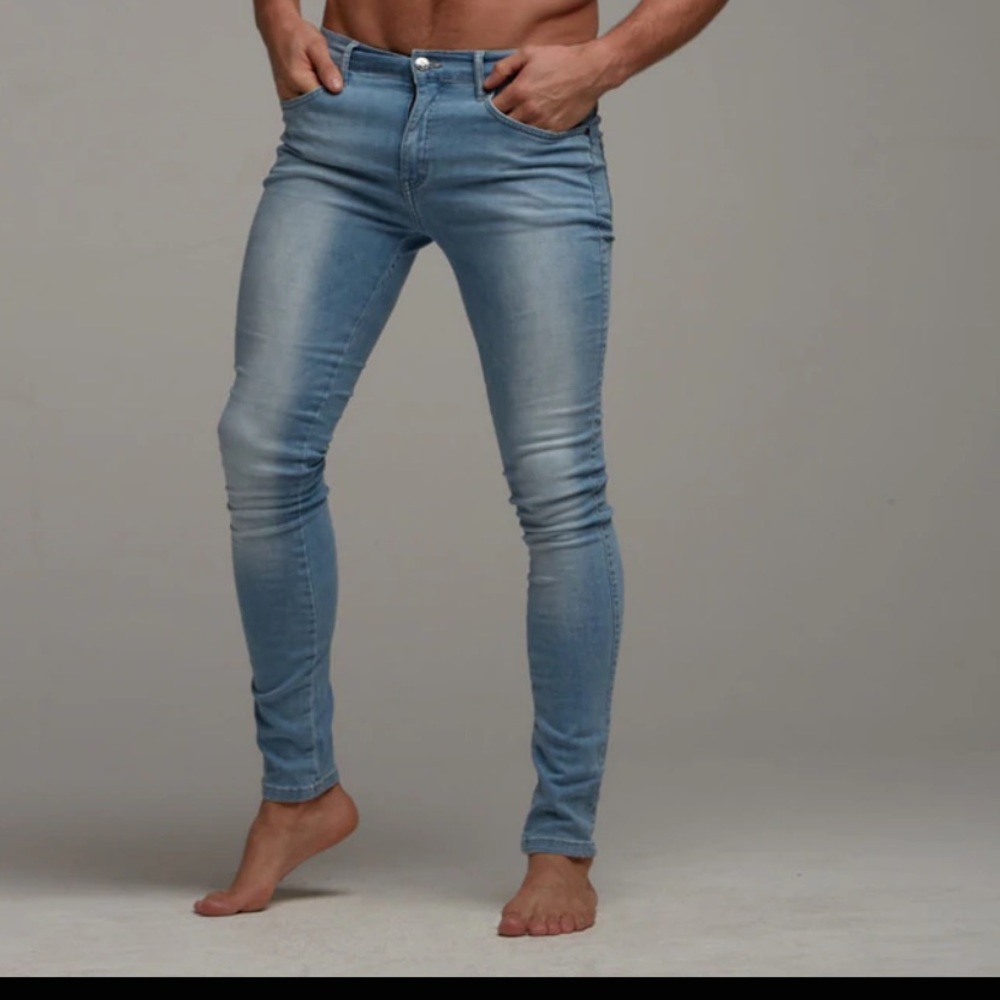 Father Sons Slim Stretch Blue Jeans